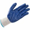Global Industrial Latex Coated String Knit Work Gloves, Natural/Blue, X-Large, 1-Dozen 708355XL